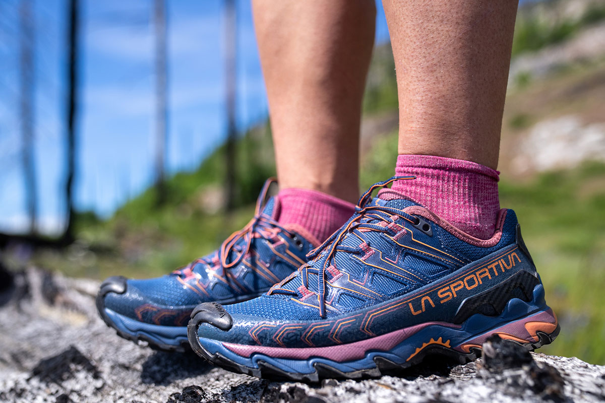 Approach shoes (La Sportiva Ultra Raptor II in mountains)